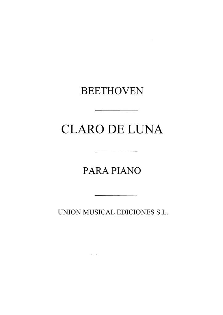 Adagio De La Sonata Claro De Luna